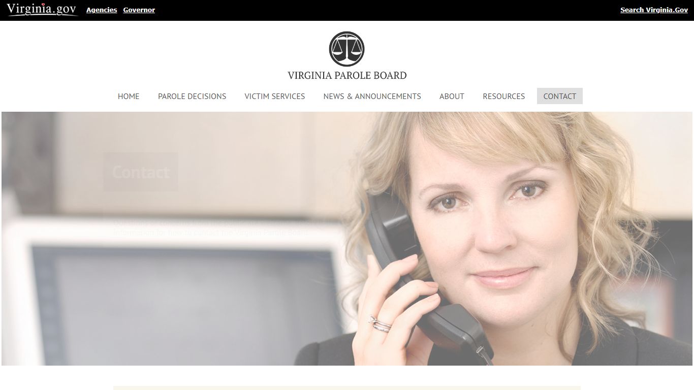 Contact the Virginia Parole Board